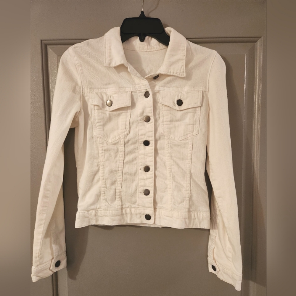 KUT - Denim White Jacket, Size Small